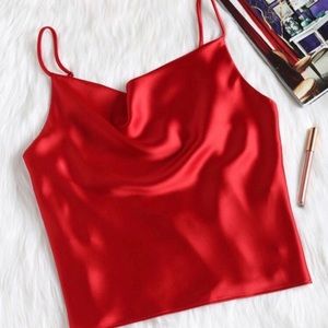 Zaful - satin fancy tank